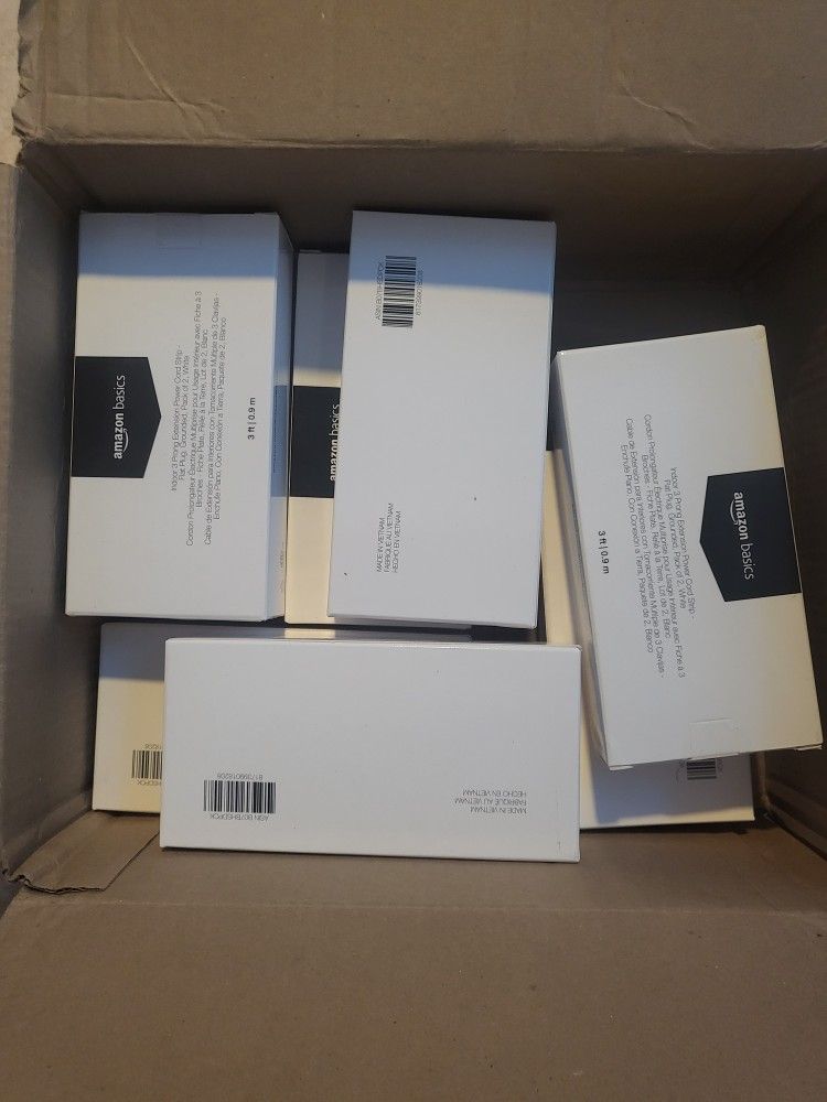 (16x) 3-Foot 3-Prong Indoor Extension Cord Power Strip - Bundle of 16