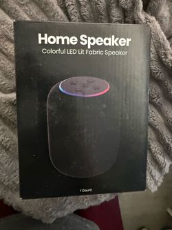 Home Speaker Bluetooth Black w/ LED Light