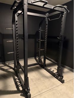 Heavy-Duty Commercial Power Rack + Adjustable Bench + Dip Bar | Excellent Condition | $1,650 OBO