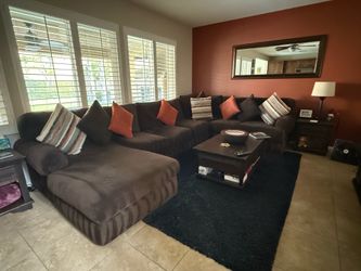 Down sectional couch