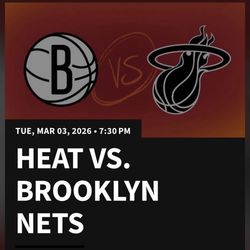 2 Miami Heat Heat Vs Brooklyn Nets  Tickets