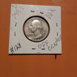 R A R E Quarter,<1982>” D”#128 DDF/DDR Off Center