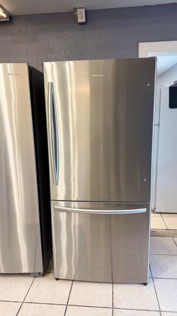 Hisense refrigerator 2 door stainless steel