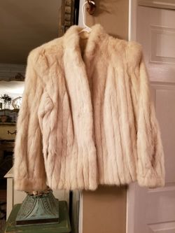 Vintage silk lined mink coat