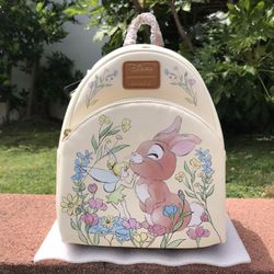 DISNEY LOUNGEFLY TINKER BELL & BUNNY MINI BACKPACK 