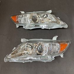 Pair Headlights 2010 2011 Toyota Camry L LE SE XLE Projector Headlamps Assembly Right Left Side