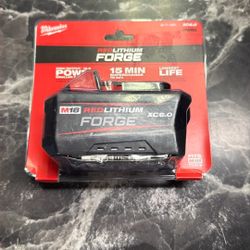Milwaukee M18 REDLITHIUM FORGE XC6.0 Battery, New.