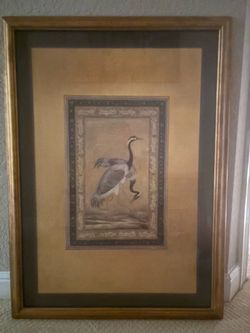 Framed Crane print