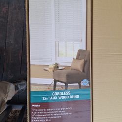 2" Faux Wood Blinds 66in X 64in 