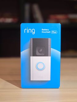Ring Battery Doorbell Plus Smart Wifi Video Ring Doorbell – Battery Operated with Head-to-Toe View