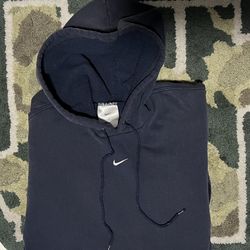 Vintage Nike Y2K Navy Blue Center Swoosh