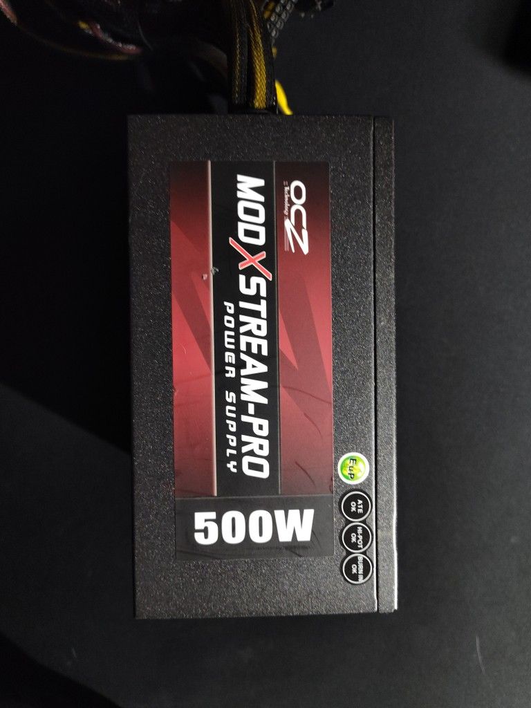 OCZ 500W ATX MOD X STREAM SEMI MODULAR PSU POWER SUPPLY