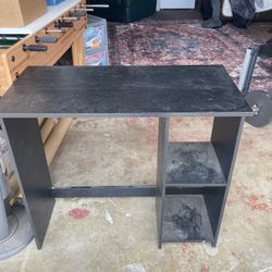 Small Black Wooden Desk