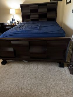 Queen size headboard and footboard