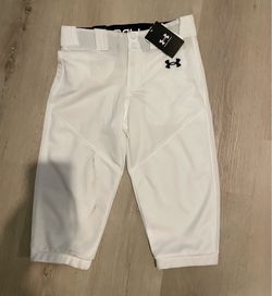 NWT Under Armour Youth Utility Knicker Baseball Pants White Size Medium youth