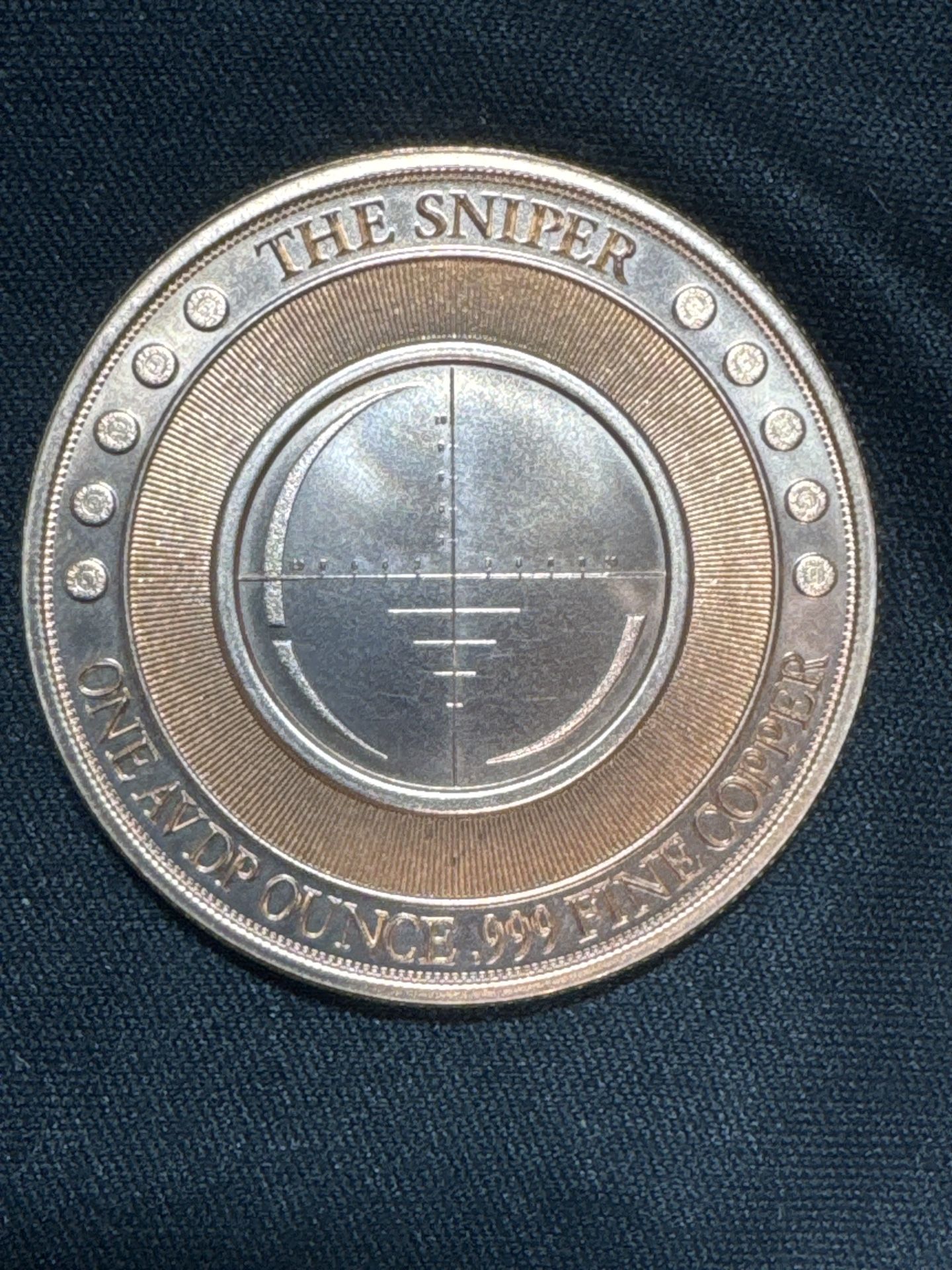 #153   🔥 “THE SNIPER” – 1 OZ .999 FINE COPPER ROUND 🔥