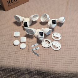 Ring Floodlight Cam Wired Pro Lot, Motion Detector, Smoke/Co Listener