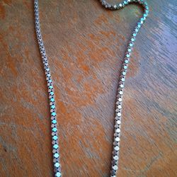 Vintage Sterling Silver 9.25 Italy Miller Necklace 