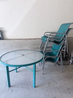 Table and chairs