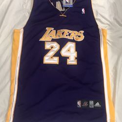 Kobe Bryant Authentic Stitched Purple Lakers Adidas Jersey Size 52