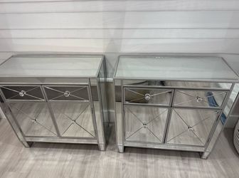 Mirrored Nightstands