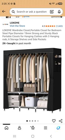 Portable closet brand new
