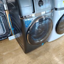 $1499(MSRP$2999, Save $1500) GE Profile Electric Washer Dryer Combo With Microban and SmartDispense