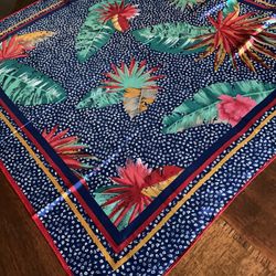 Scarf Vintage Multicolored Floral Pattern 29“ X 29“ Ladies Accessory