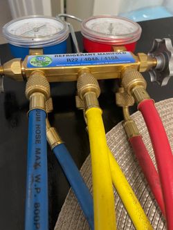 HVAC / AC refrigerant manifold gauge se