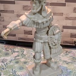 Aztec Warrior Statue 