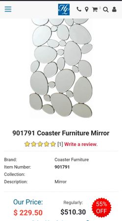 Designed wall mirror