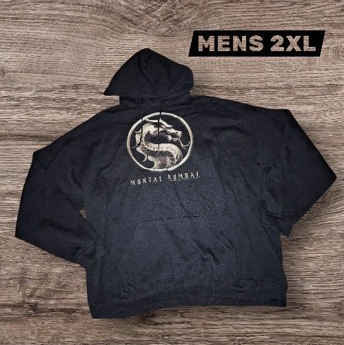Mortal Kombat Hoodie Size XXL - Black 