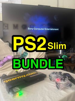 Custom PS2 Bundle • Playstation 2 GO ARMY Console • New controllers • Like-NEW Games • Memory Card