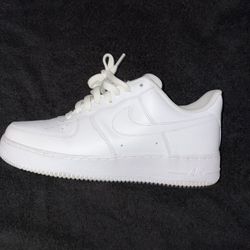White Nike Air Force 1 Size 10 
