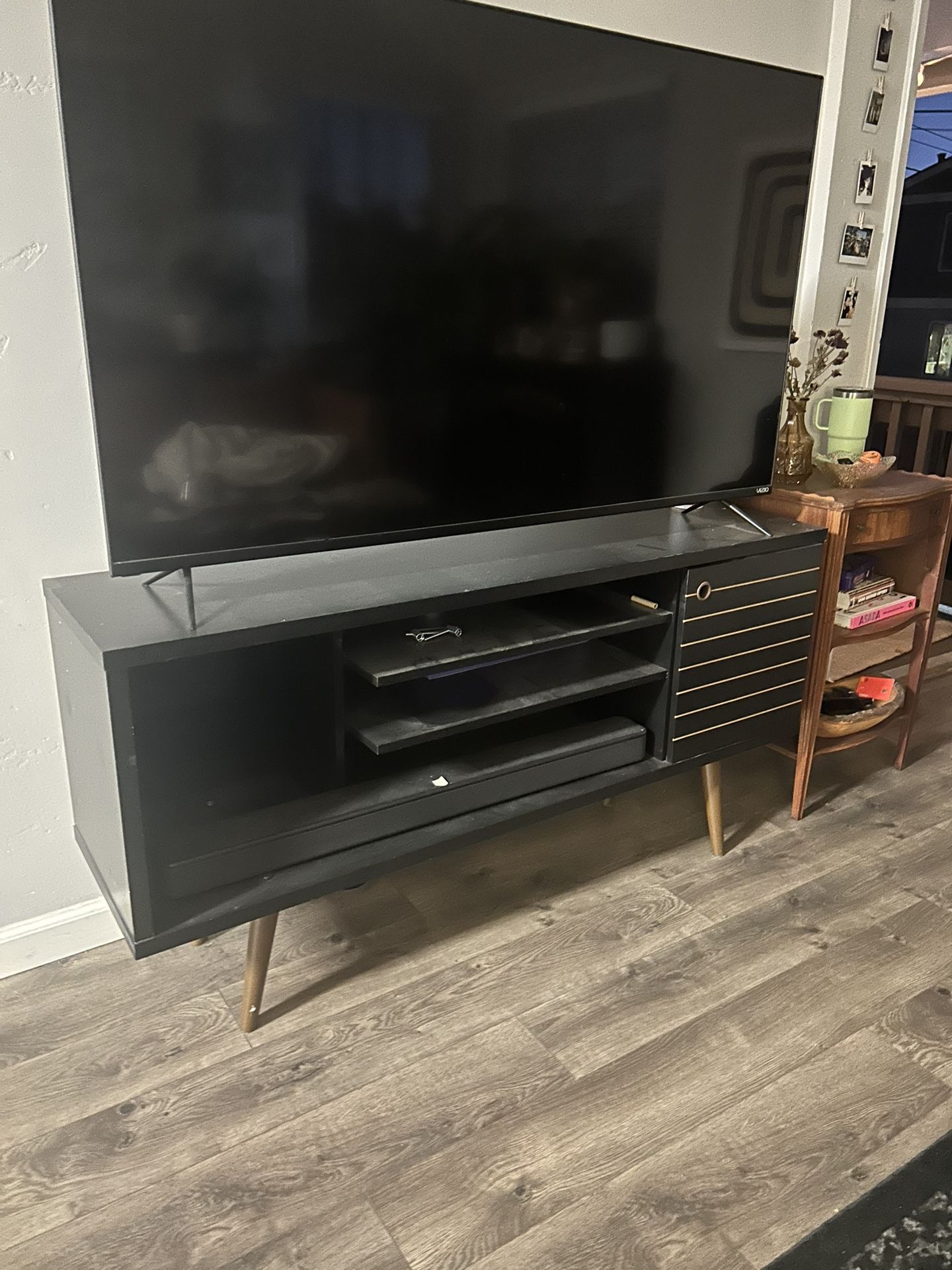 Tv Console Table Entertainment Center