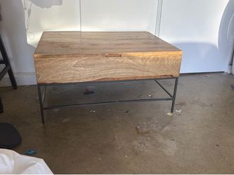 West Elm lift top coffee table in Mango