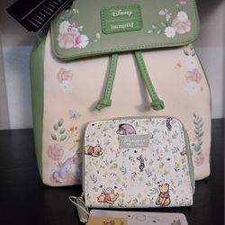 Loungefly Winnie The Pooh Backpack & Disney Wallet