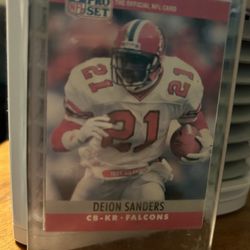 Deion Sanders, Nfl Pro Set Card