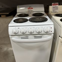 20” Inch White Coil Electric Stove