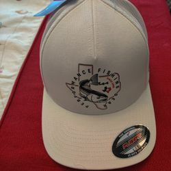 New Columbia PFG Flexfit hat. White color with mesh back. 