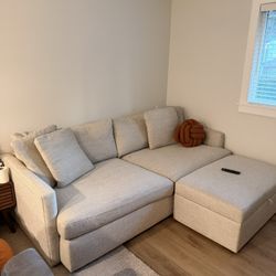 Crate and Barrel Lounge Deep & Storage Ottoman