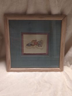 Framed Betta Fish Artwork