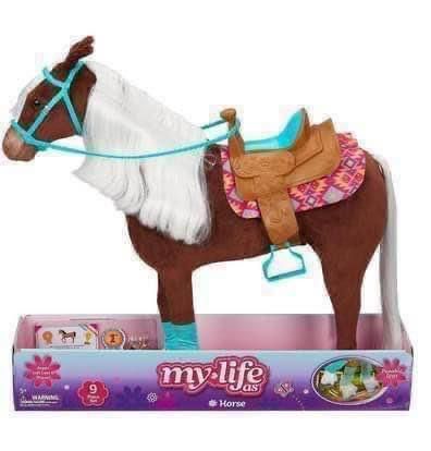 Brand New My Life As 18-inch Poseable Horse Doll Playsets for 18" Dolls, 9 Pieces