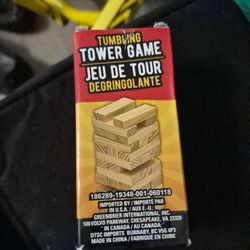 Tumbling Tower Stacking Puzzle Game Wood Mini Travel Size 36 Blocks NEW!!!