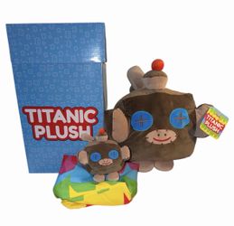 RARE Roblox Pet Simulator 99 Titanic Sock Monkey Plush Big Games Without Code With Box