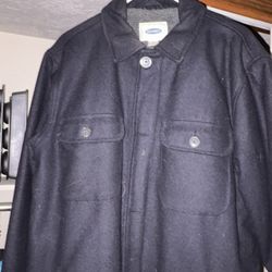 Old Navy Dark Blue Pea Coat - Men’s Size M