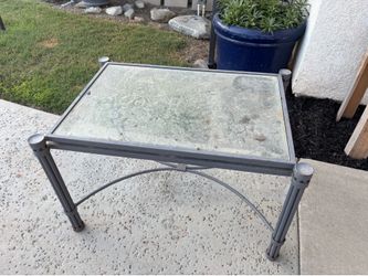 Free Glass Top Metal Table