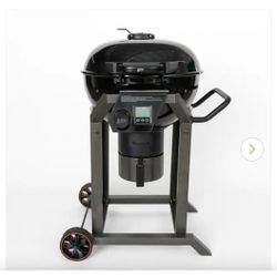 Charcoal Grill in Black with Stand