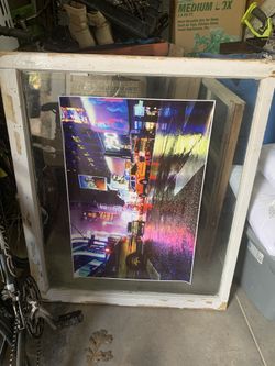 Vintage Window Pane 34x40