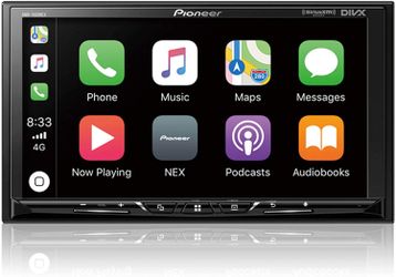 Pioneer double din car stereo apple CarPlay and android auto.